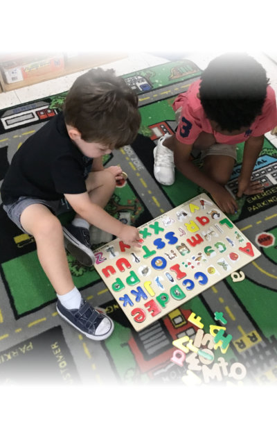 little boys playing